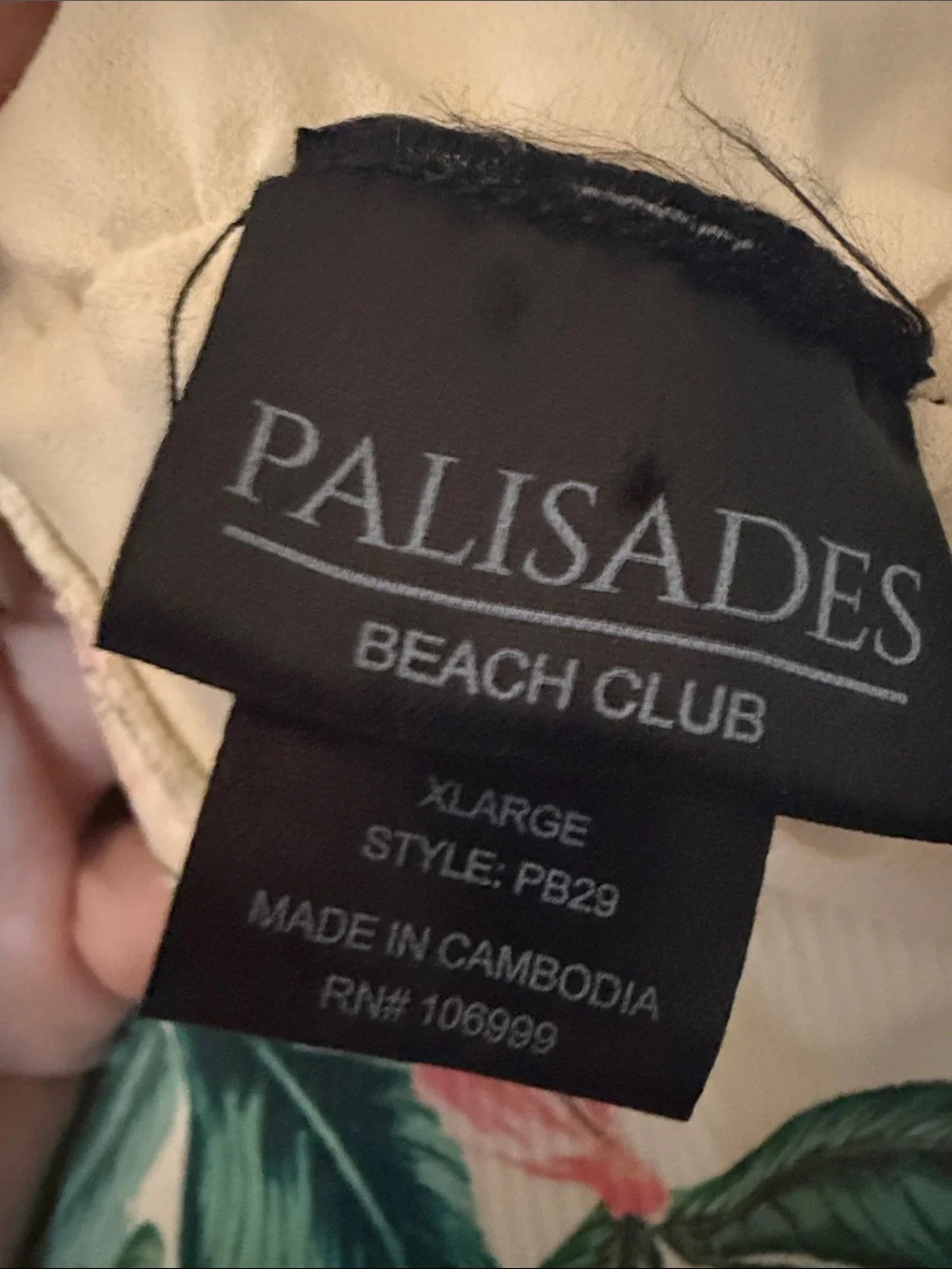 Palisades Beach Club cream one
